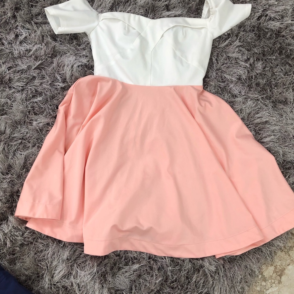Off the shoulder mini dress